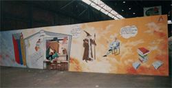pintura mural (acrilico) 3mtrs.x14