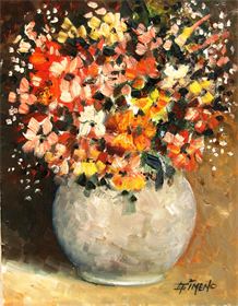 JARRON CON FLORES