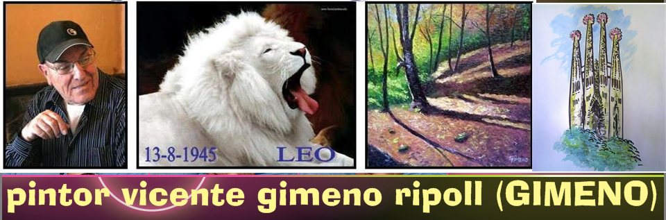 VICENTE GIMENO RIPOLL   (GIMENO)   artista  pintor           - ESPECIALISTA EN PINTURA MURAL DE GRANDES SUPERFICIES