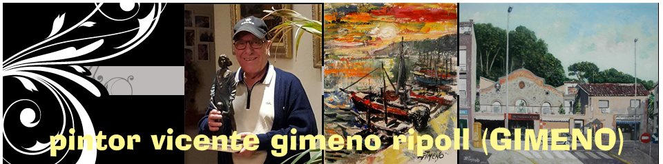VICENTE GIMENO RIPOLL   (GIMENO)   artista  pintor           - ESPECIALISTA EN PINTURA MURAL DE GRANDES SUPERFICIES