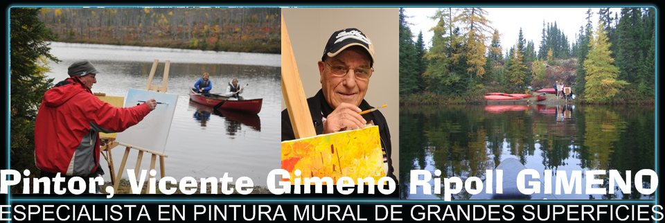 VICENTE GIMENO RIPOLL   (GIMENO)   artista  pintor           - ESPECIALISTA EN PINTURA MURAL DE GRANDES SUPERFICIES